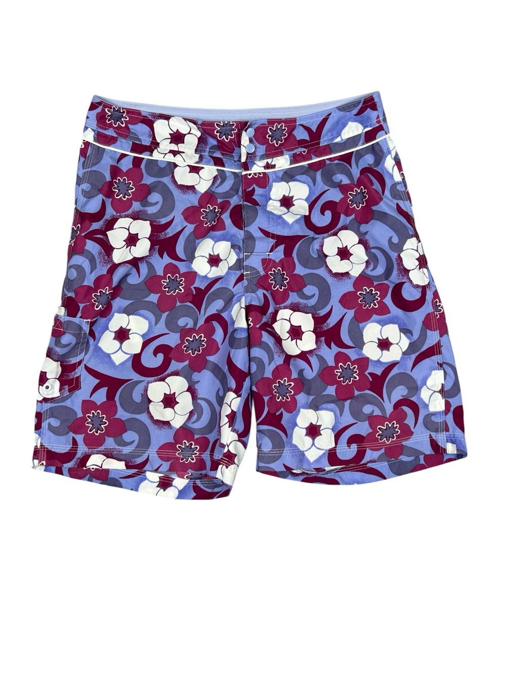 L.L Bean Outdoor Vintage Hawaiian Floral Print Board Shorts - Women’s Size 10